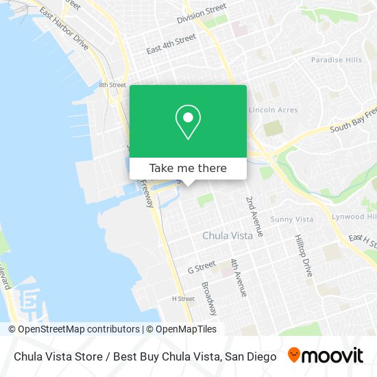 Chula Vista Store / Best Buy Chula Vista map