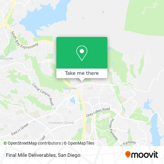 Final Mile Deliverables map