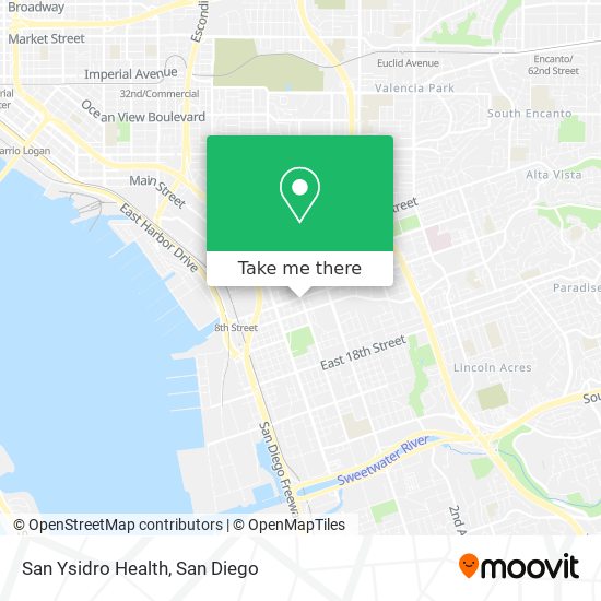 Mapa de San Ysidro Health