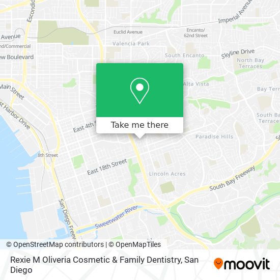 Mapa de Rexie M Oliveria Cosmetic & Family Dentistry