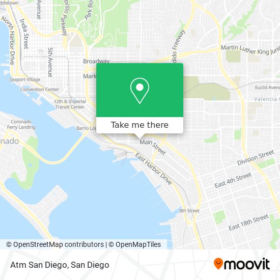 Mapa de Atm San Diego