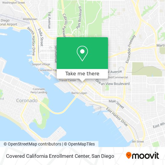 Covered California Enrollment Center map