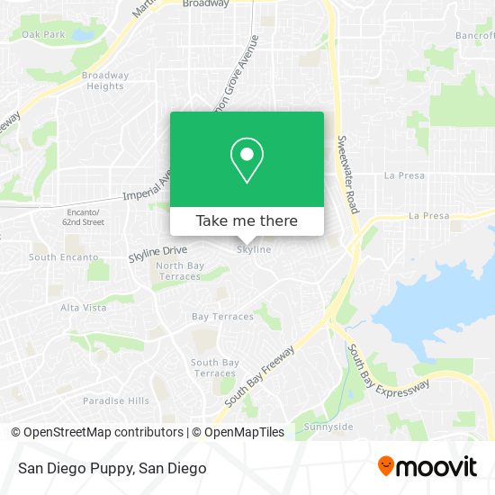 Mapa de San Diego Puppy
