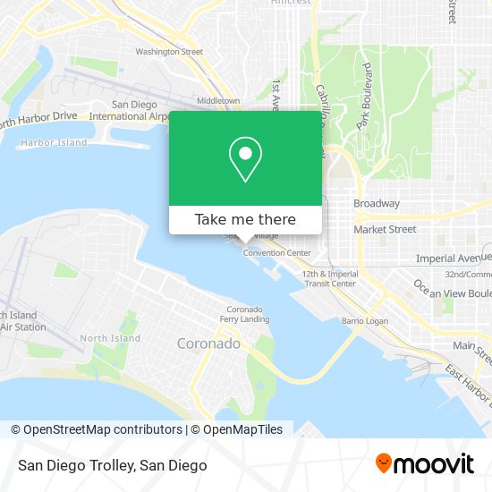 Mapa de San Diego Trolley