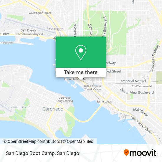 Mapa de San Diego Boot Camp