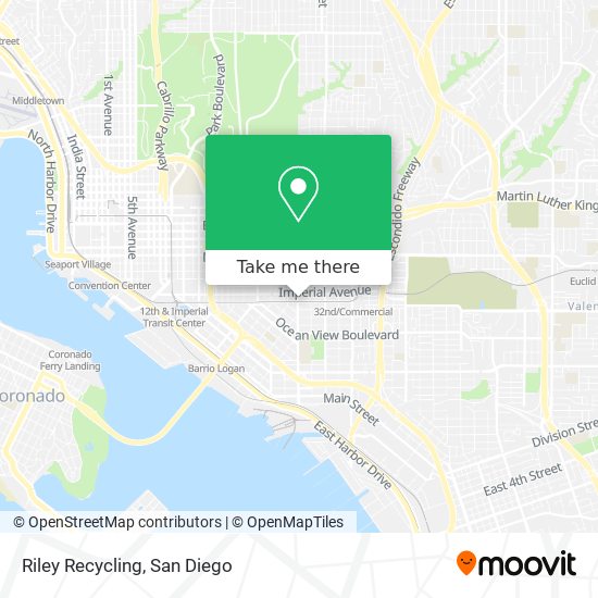 Riley Recycling map