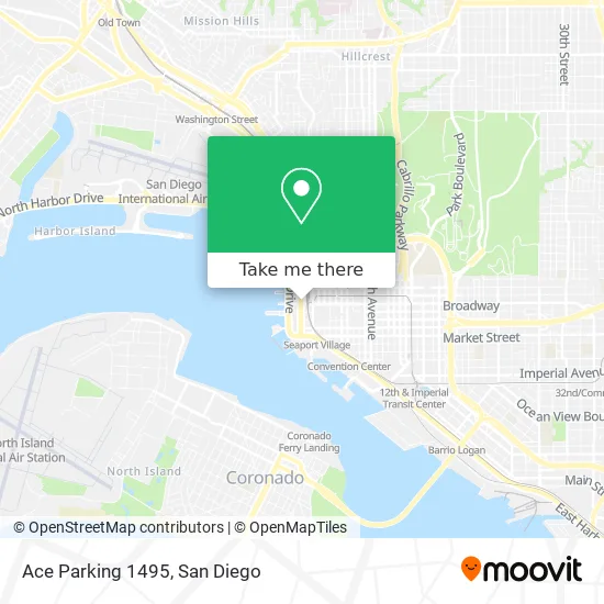 Ace Parking 1495 map