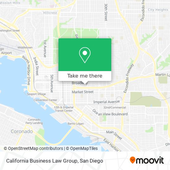 Mapa de California Business Law Group