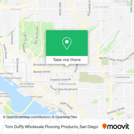 Mapa de Tom Duffy Wholesale Flooring Products