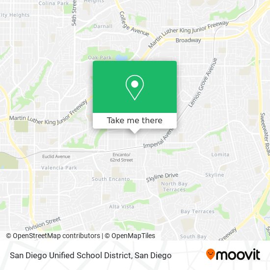 Mapa de San Diego Unified School District