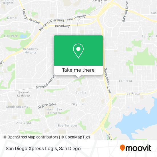 Mapa de San Diego Xpress Logis
