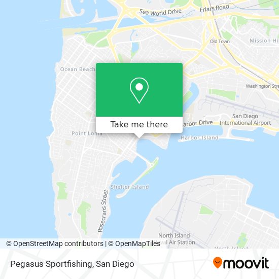 Pegasus Sportfishing map