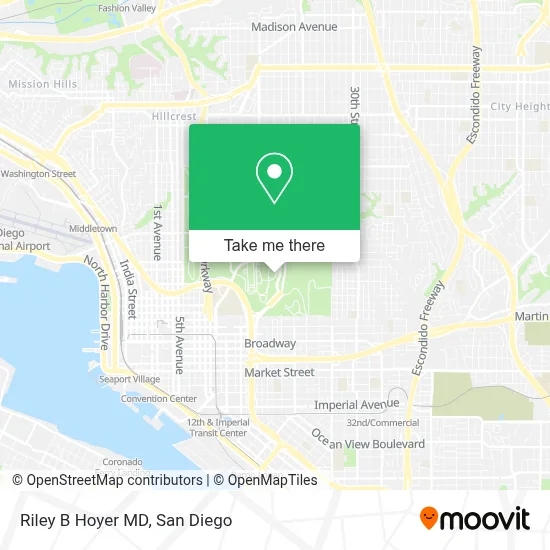 Riley B Hoyer MD map