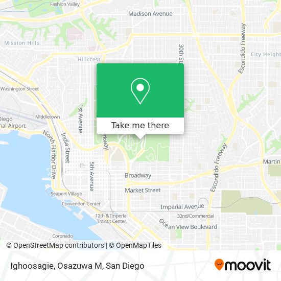 Ighoosagie, Osazuwa M map