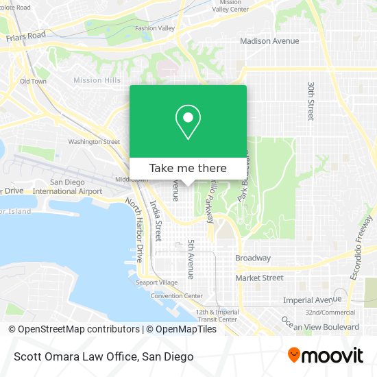 Scott Omara Law Office map