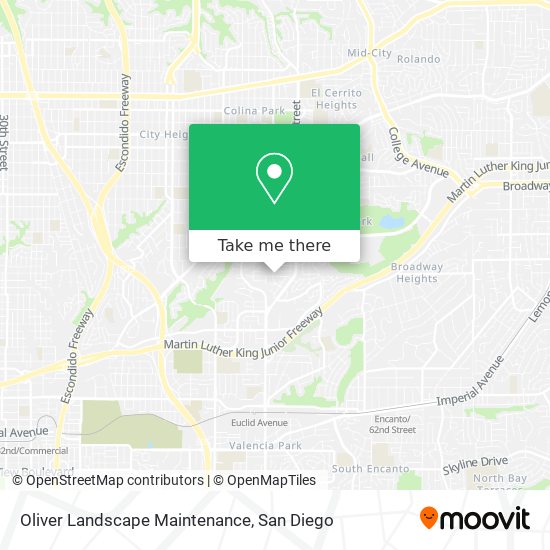 Mapa de Oliver Landscape Maintenance