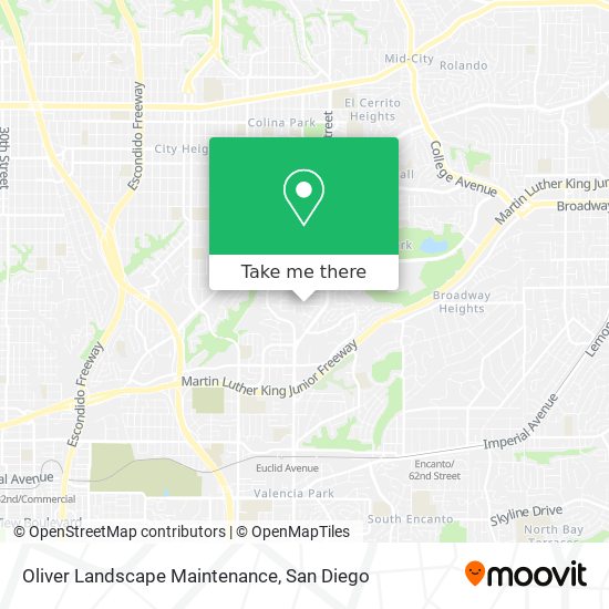 Oliver Landscape Maintenance map