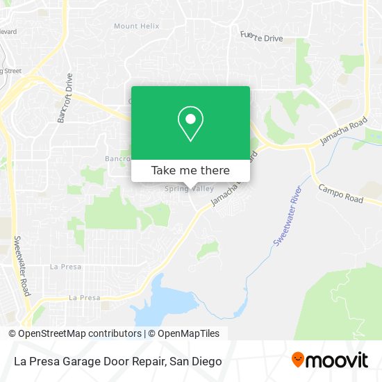 La Presa Garage Door Repair map