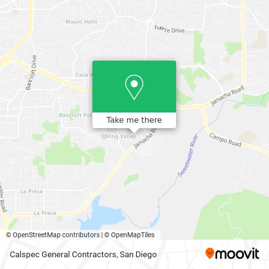 Mapa de Calspec General Contractors
