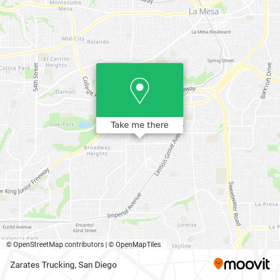 Mapa de Zarates Trucking