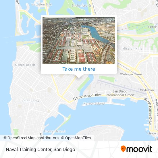 Naval Training Center map