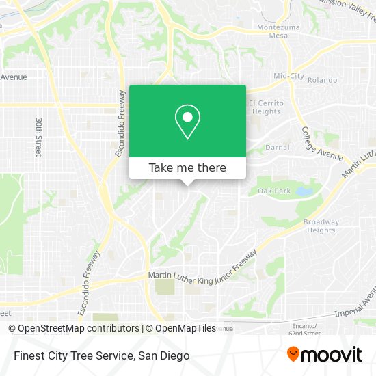 Mapa de Finest City Tree Service