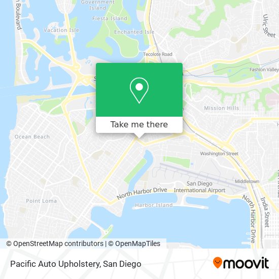Pacific Auto Upholstery map