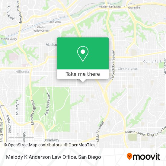 Melody K Anderson Law Office map