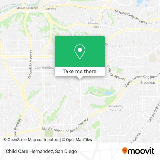 Child Care Hernandez map