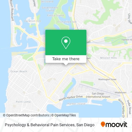 Psychology & Behavioral Pain Services map