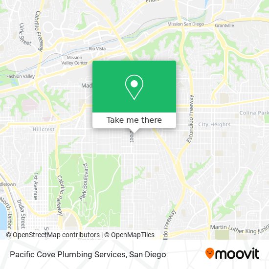 Pacific Cove Plumbing Services map