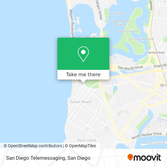 Mapa de San Diego Telemessaging