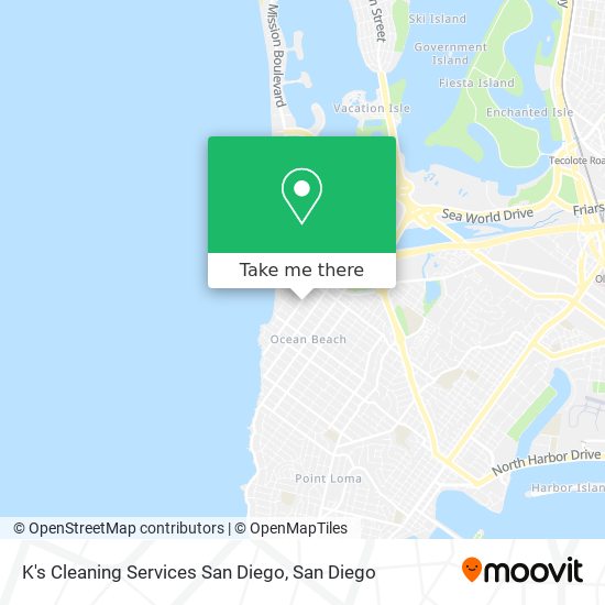 Mapa de K's Cleaning Services San Diego