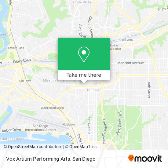 Vox Artium Performing Arts map