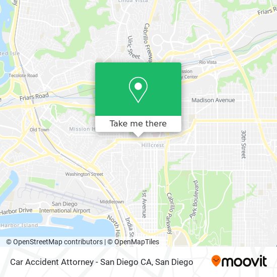 Mapa de Car Accident Attorney - San Diego CA