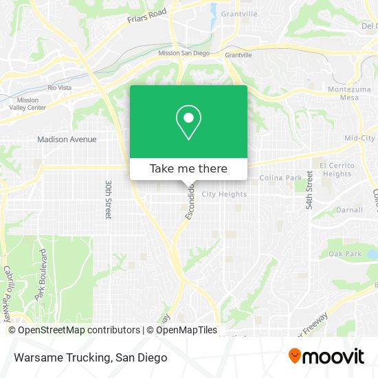 Mapa de Warsame Trucking