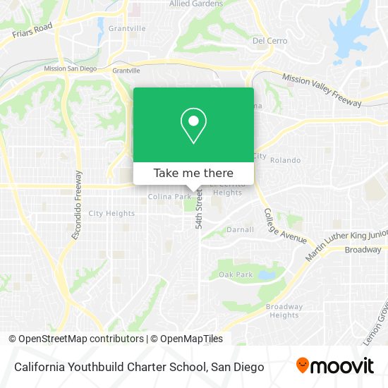 California Youthbuild Charter School map