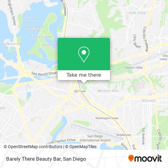 Mapa de Barely There Beauty Bar