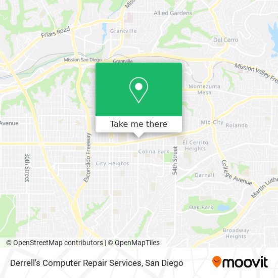 Mapa de Derrell's Computer Repair Services