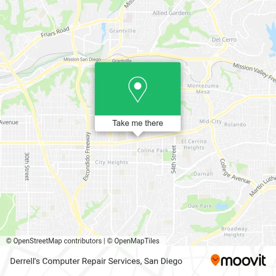 Derrell's Computer Repair Services map