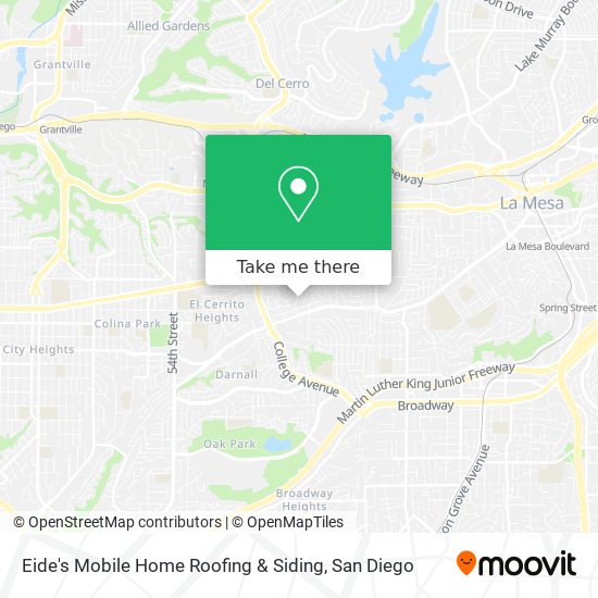 Eide's Mobile Home Roofing & Siding map