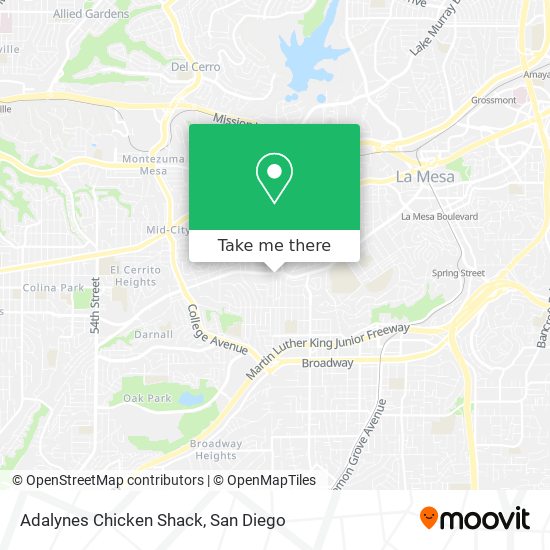 Mapa de Adalynes Chicken Shack