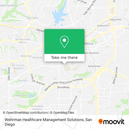 Wehrman Healthcare Management Solutions map