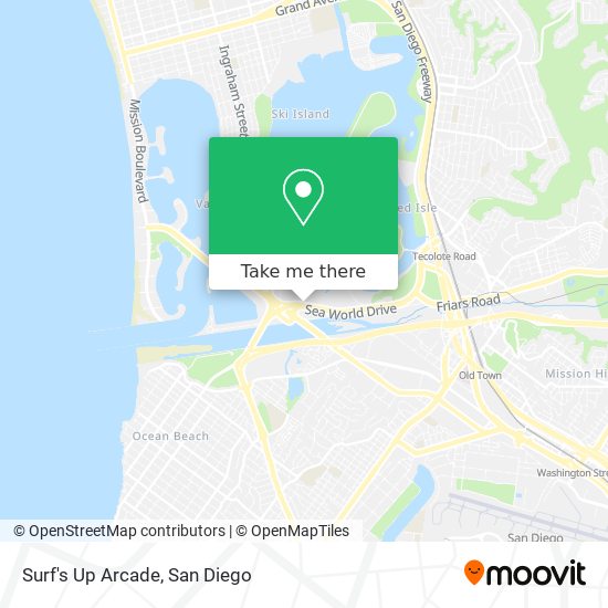 Mapa de Surf's Up Arcade