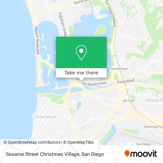 Mapa de Sesame Street Christmas Village