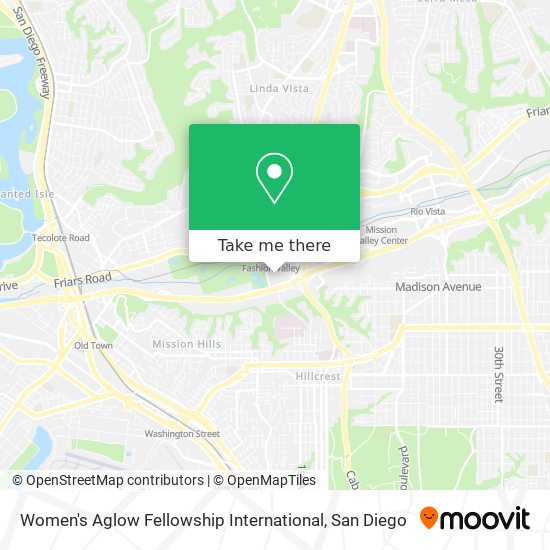Mapa de Women's Aglow Fellowship International