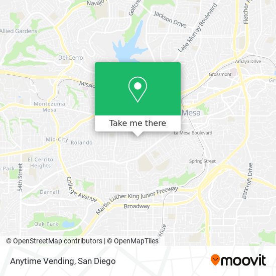 Mapa de Anytime Vending