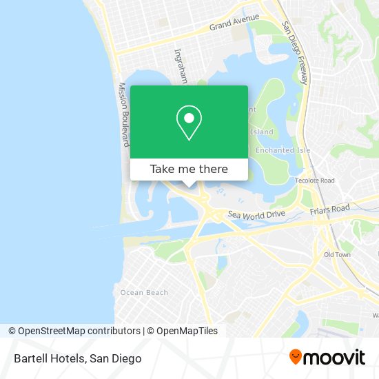 Mapa de Bartell Hotels