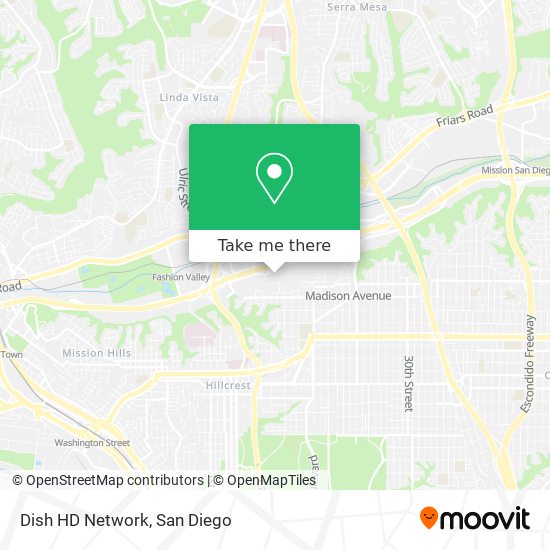 Dish HD Network map