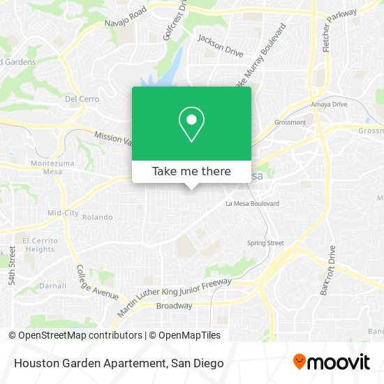 Mapa de Houston Garden Apartement